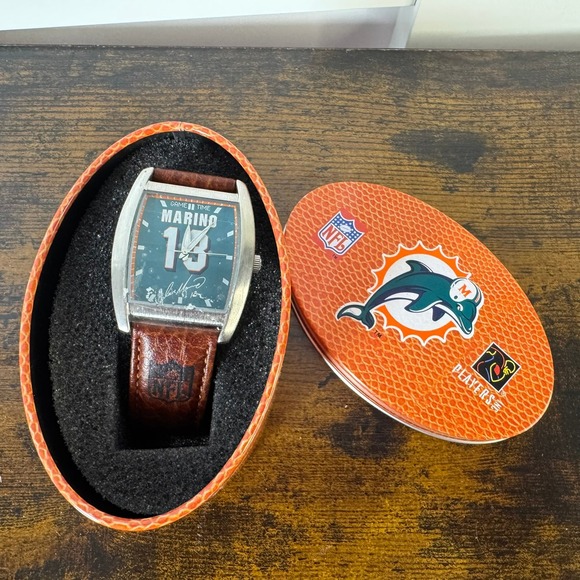Game Time Dan Marino Miami Dolphins NFL Watch With Case Number 13 - Picture 1 of 13